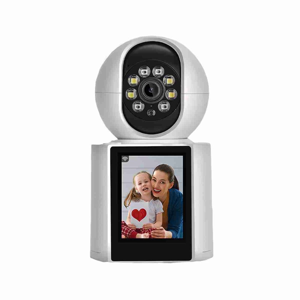 Klack Cámara de seguridad doméstica p/ interiores - monitor p/ bebes - audio bidireccional - llamada un sólo botón