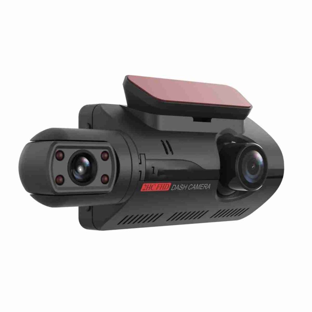 Klack Cámara de salpicadero dvr dashcam doble lente p/ coche - grabadora de vídeo - visión nocturna - sensor g