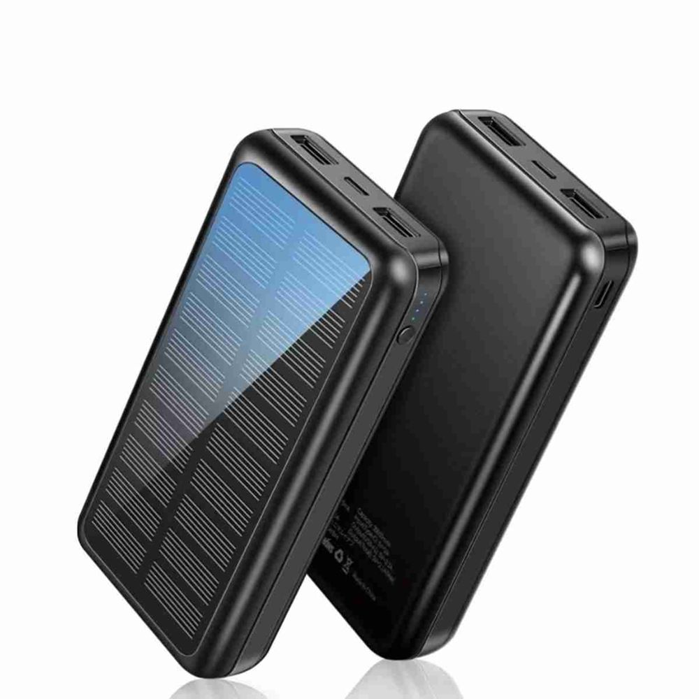 Klack Powerbank 30.000mah solar  - batería, cargador portátil con entradas tipo c y microusb