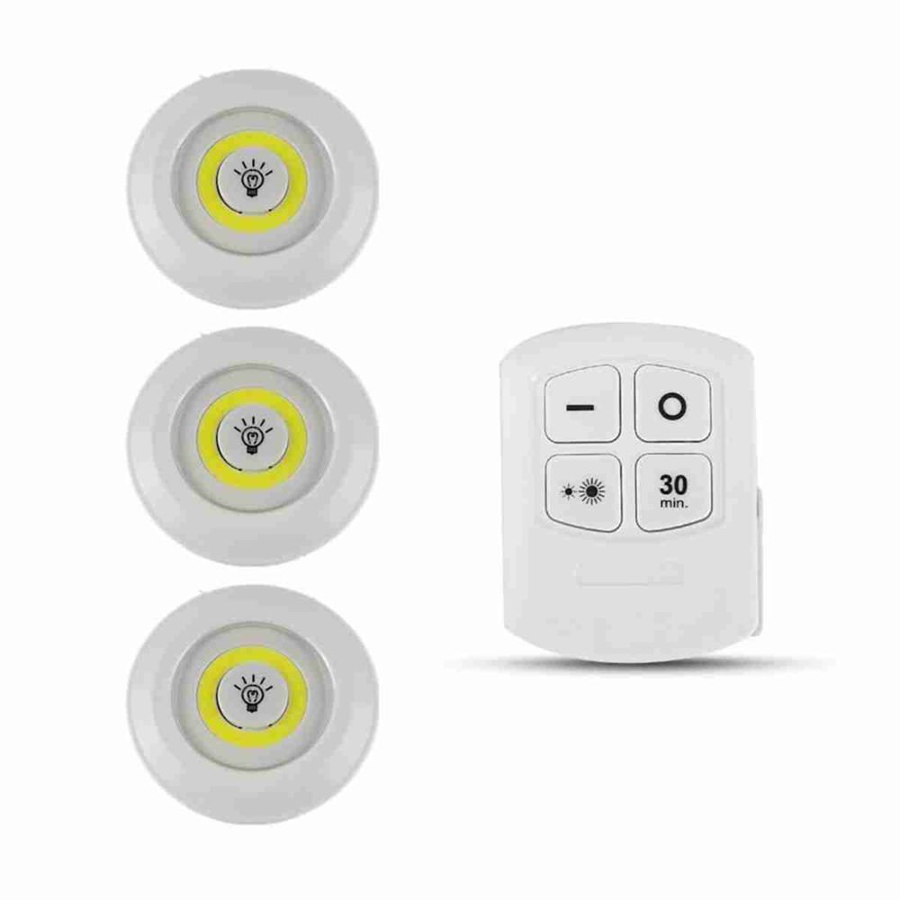 Klack Pack de 3 led mando para armario - dormitorio - librería - despensa - pasillo - escaleras - almacén - bodegas