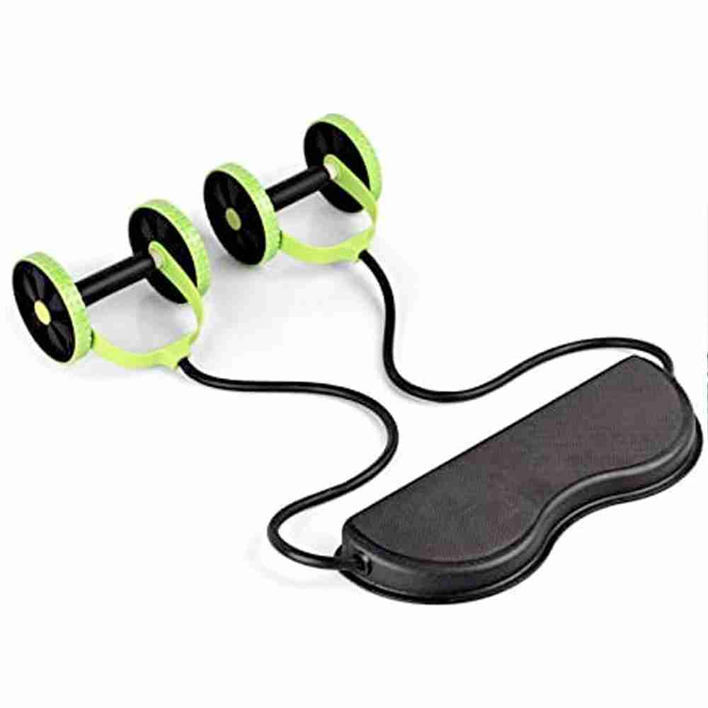 Klack Máquina de ejercicio abdominal con tapete y ruedas revoflex