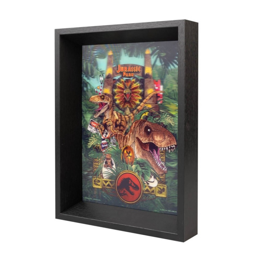 Grupo Erik Cuadro Lamina Enmarcada Lenticular Jurassic park
