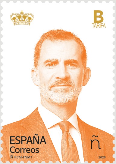 Rey Felipe VI sello tarifa B internacional