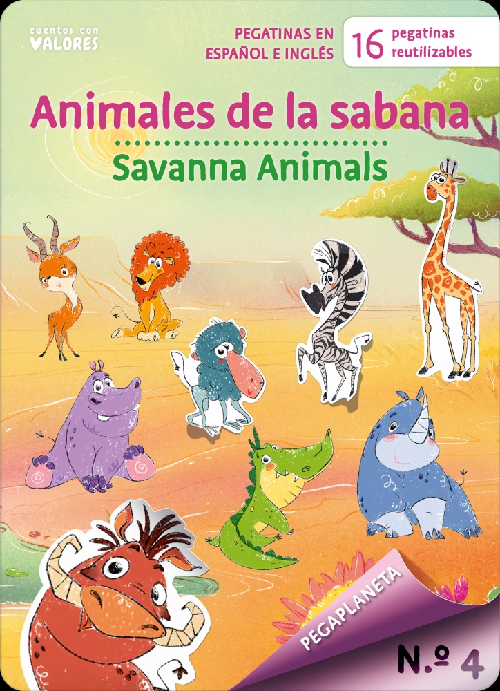 PEGAPLANETA 4: Animales de la sabana - Savanna Animals