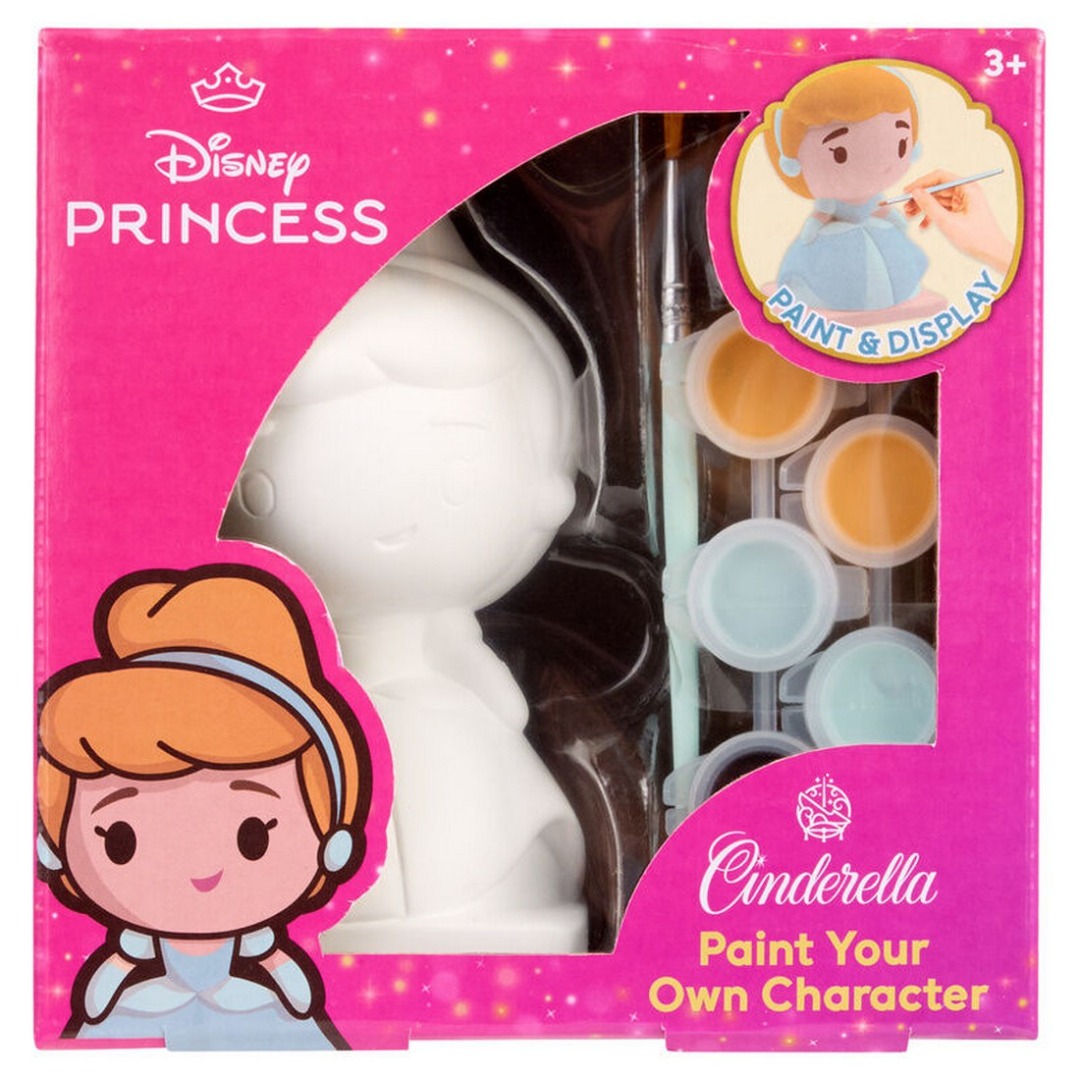 New Import Kit de Figura de Yeso Para Pintar con Pincel y Pinturas de Disney Cenicienta