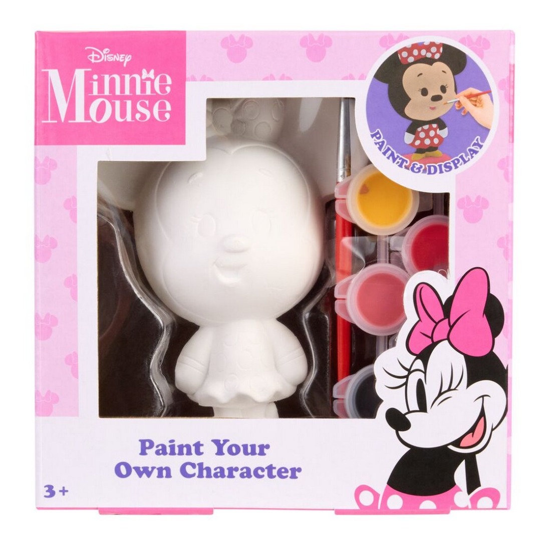 New Import Kit de Figura de Yeso Para Pintar con Pincel y Pinturas de Disney Minnie