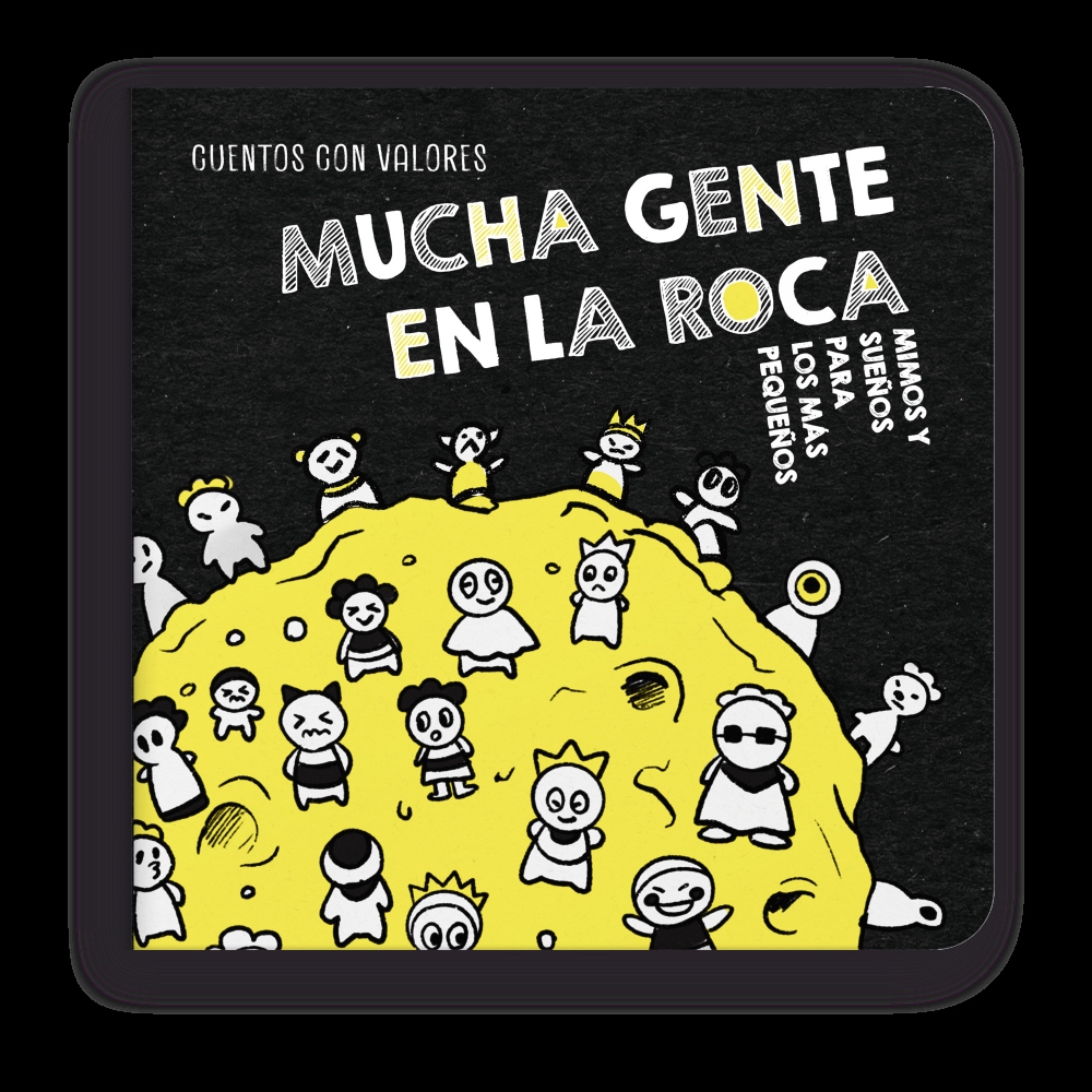Mucha gente en la roca - Colección Mimos y Sueños