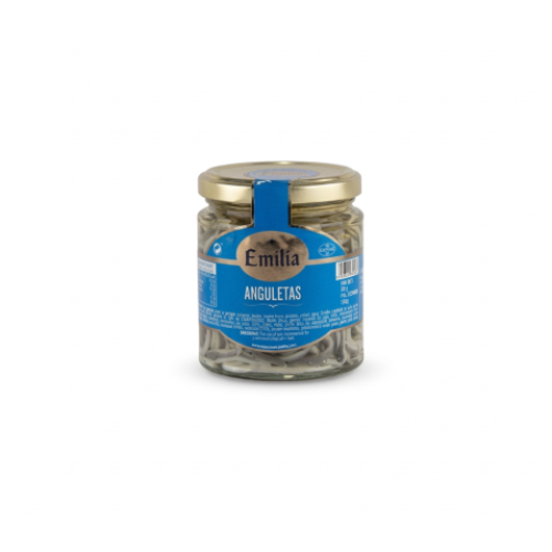 Anguletas “Emilia” en Ajo y Cayena – Sabor del Mar en Tarro 220 g