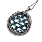 miniatura Collar Ovalado Turquesa