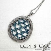 miniatura Collar Ovalado Turquesa