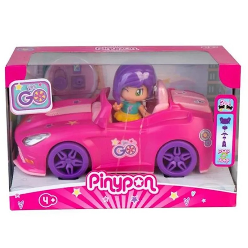 Pinypon Coche rosa Pinypon Let's Go! - Famosa
