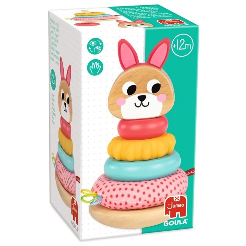 Diset Juego Apilable de Madera Conejito +1A - Goula