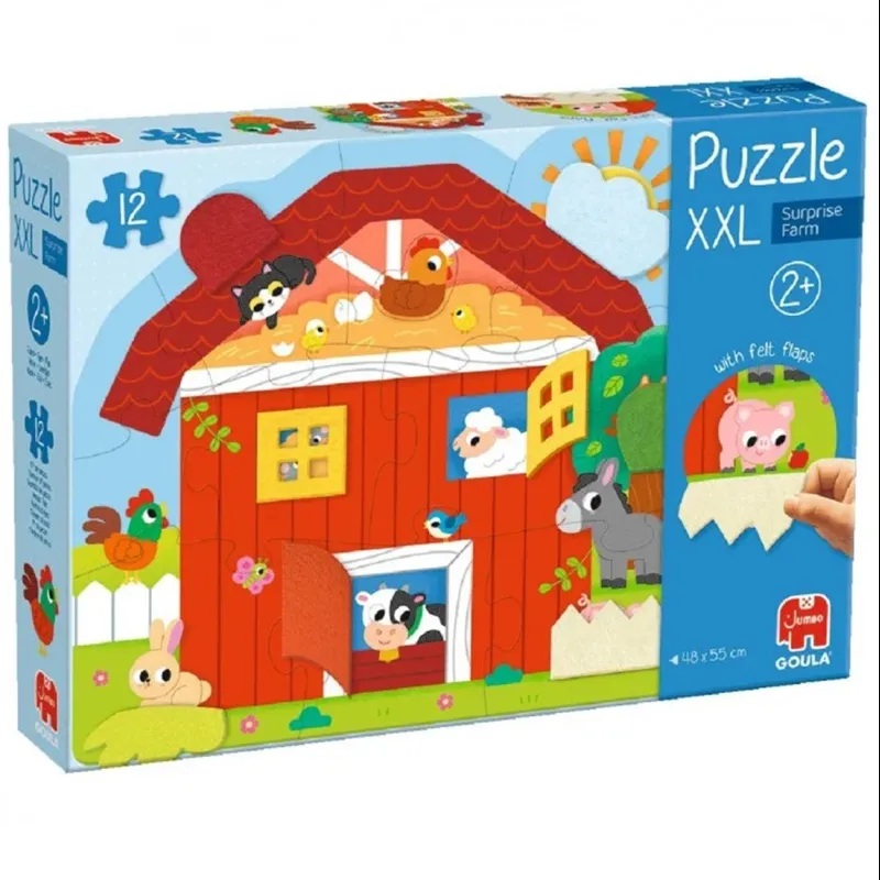 Diset Puzzle XXL Granja Sorpresa de Madera +2A - Goula