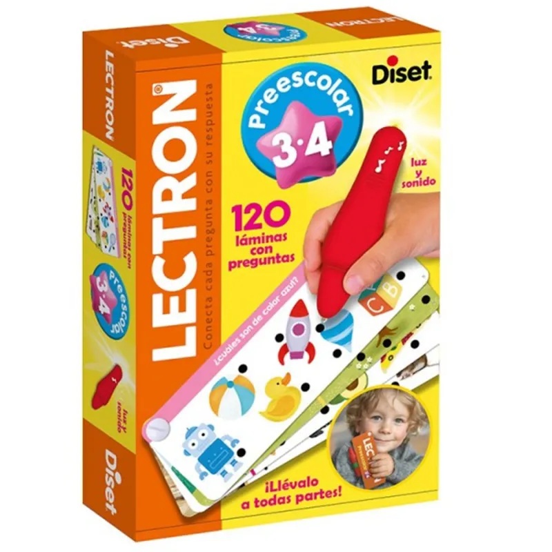 Diset Juego educativo Lectron portátil Preescolar 3 a 4 años - Jumbo Diset