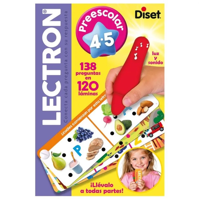 Diset Juego educativo Lectron portátil Preescolar 4 a 5 años - Jumbo Diset