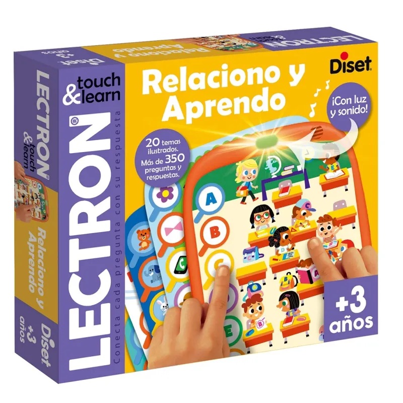 Diset Juego educativo Lectron Touch & Learn Relaciono y Aprendo - Jumbo Diset +3-6A