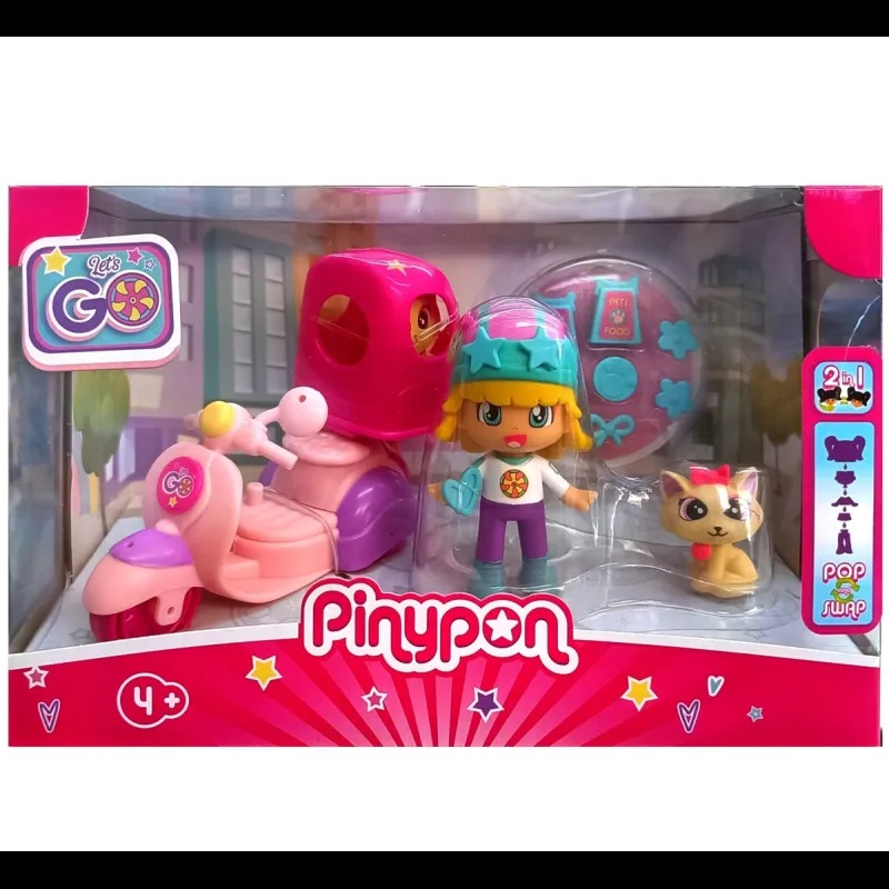 Pinypon Moto rosa Pinypon Let's Go! - Famosa