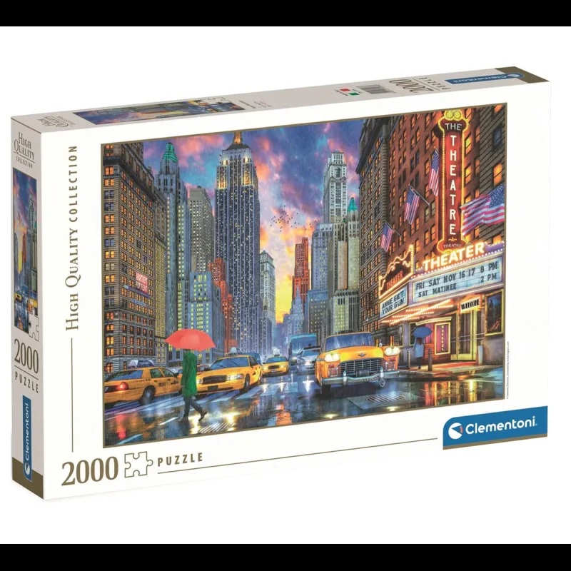 Clementoni Puzzle 2000 Piezas Manhattan lluvioso - Clementoni