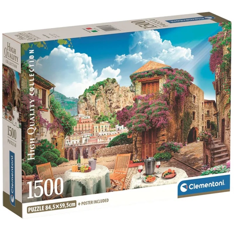 Clementoni Puzzle 1500 piezas Vista pueblo Italiano - Clementoni