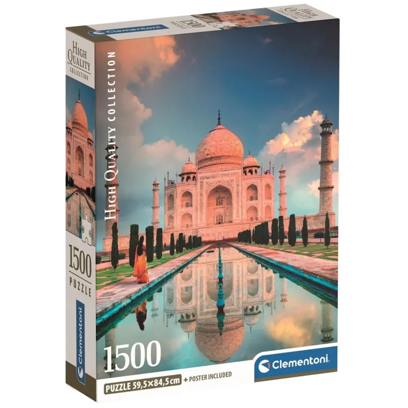Clementoni Puzzle 1500 piezas Monumento Taj Mahal de la India - Clementoni