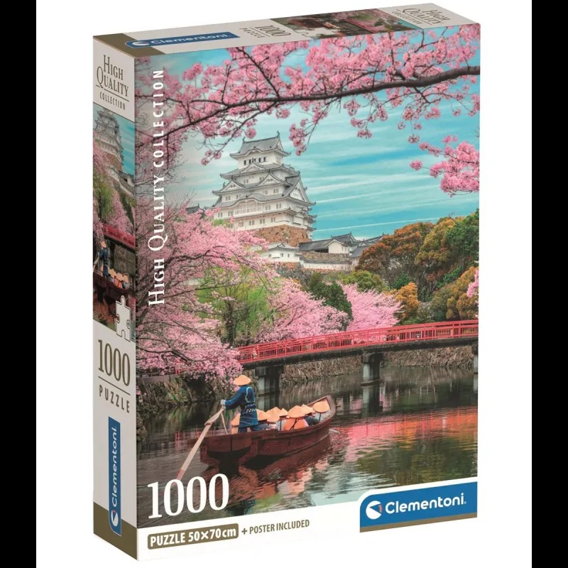 Clementoni Puzzle 1000 Piezas Castillo Himeji en Primavera - Clementoni