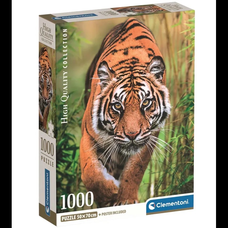 Clementoni Puzzle 1000 Piezas El Camino de Cazador Tigre - Clementoni