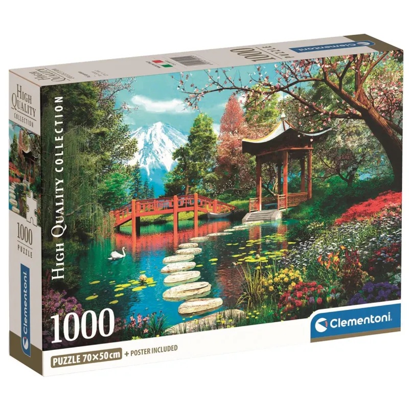 Clementoni Puzzle 1000 Piezas Jardín Fuji de Japón- Clementoni