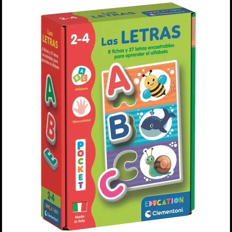 Clementoni Juego Educativo Las letras - Clementoni +2-4A