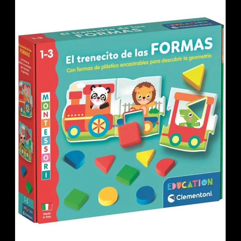 Clementoni Juego Educativo el Trenecito de las Formas Montessori - Clementoni +1-3A