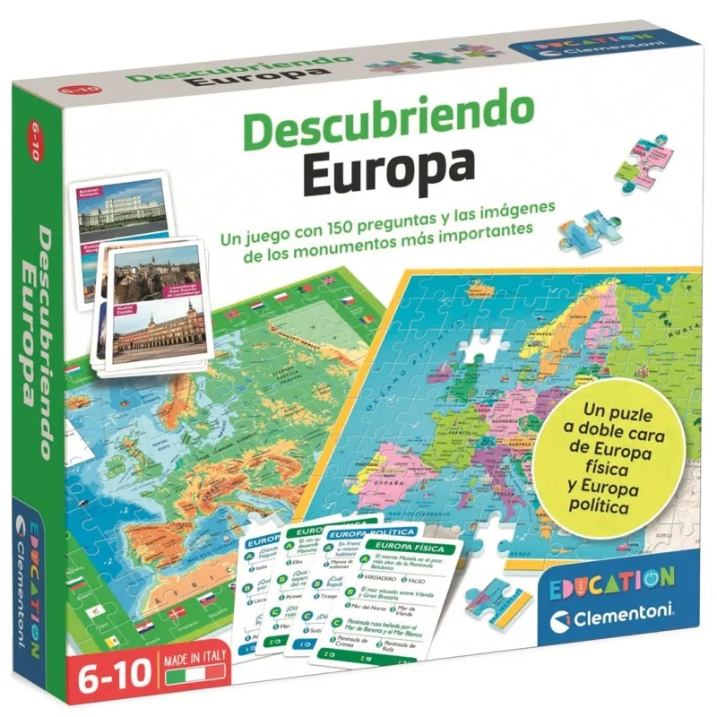 Clementoni Juego Educativo Descubriendo Europa - Clementoni +6A