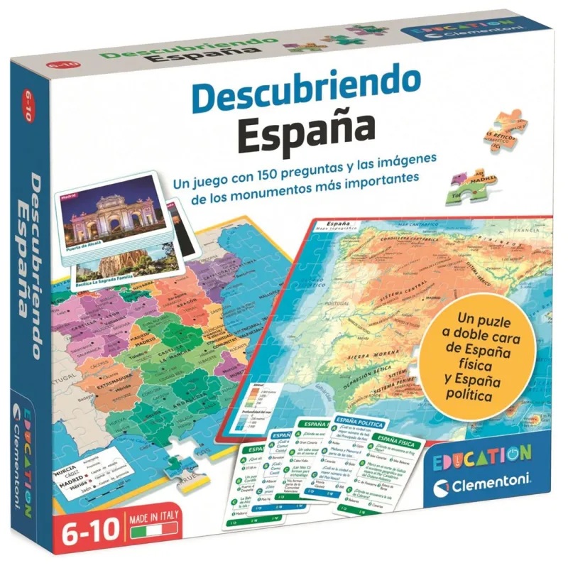 Clementoni Juego Educativo Descubriendo España - Clementoni +6A