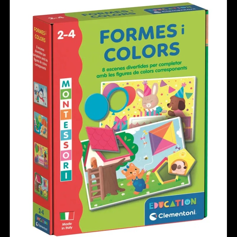 Clementoni Joc Educatiu Formes i Colors Montessori en Catalan - Clementoni +2-4A