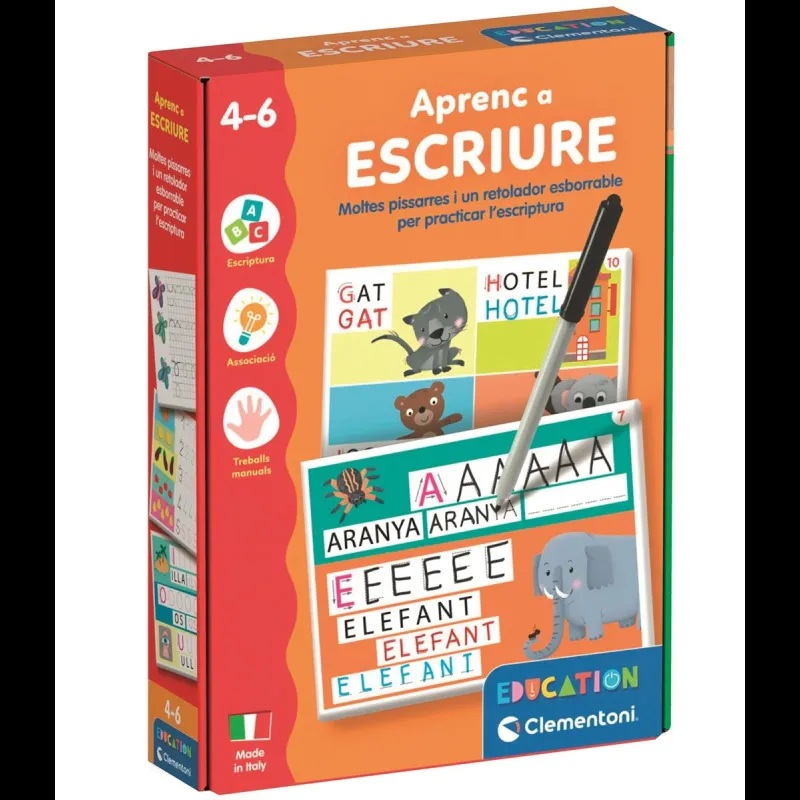 Clementoni Joc Educatiu Aprenc a Escriure en Catalán - Clementoni +4-6A
