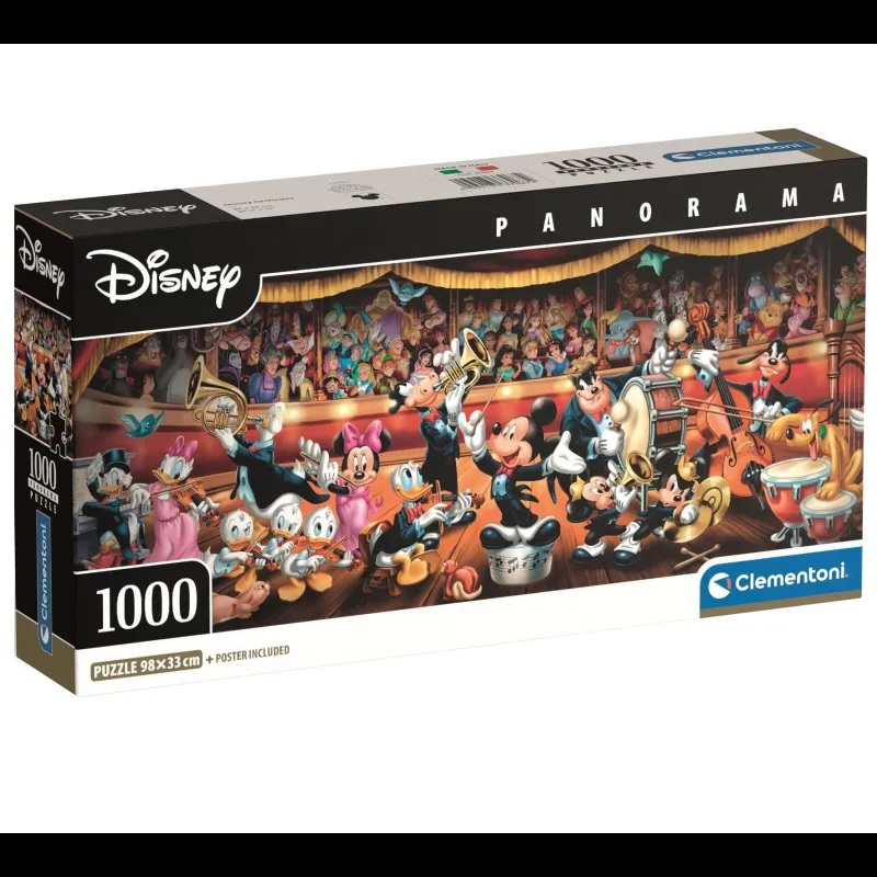 Clementoni Puzzle 1000 piezas Orqueta Disney Panorámico