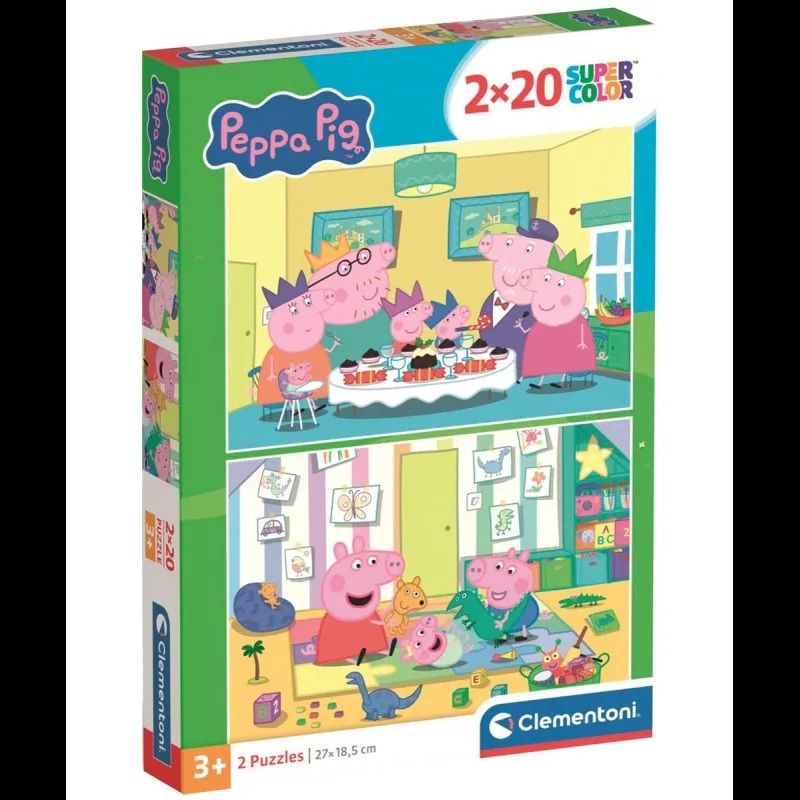 Peppa Pig Puzzle de 20 piezas Fiesta en Casa de Peppa Pig +3A
