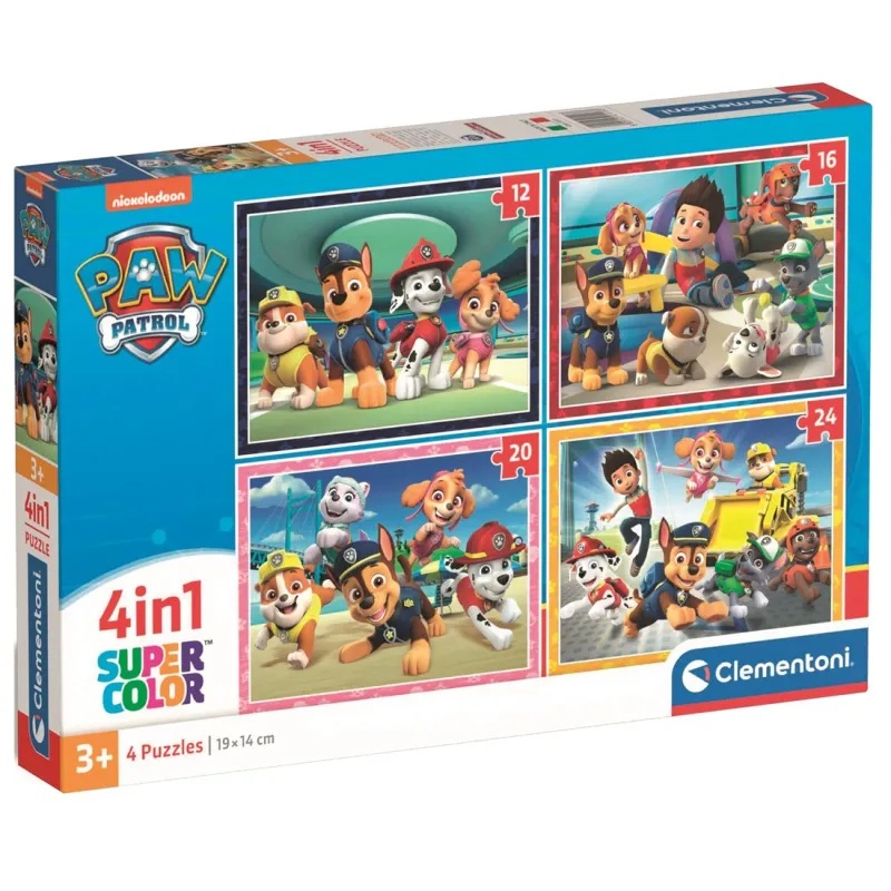 Patrulla Canina Pack de 4 Puzzles de la Patrulla Canina +3A