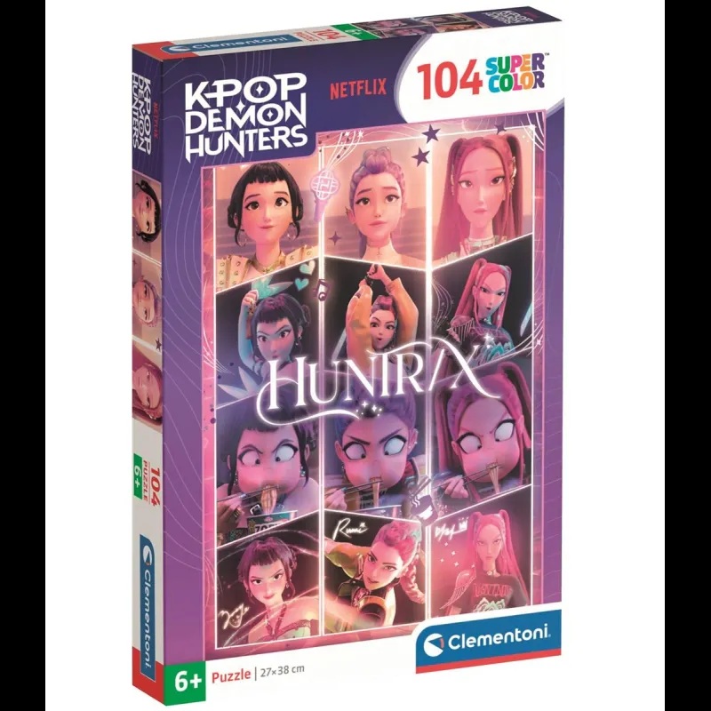 Clementoni Puzzle 104 piezas Personajes de las Guerreras k-Pop - Clementoni +6A