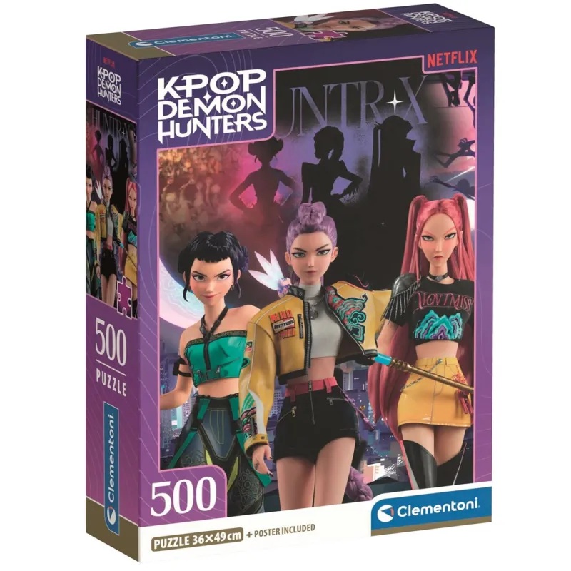 Clementoni Puzzle 500 piezas de Las guerreras K-pop - Clementoni