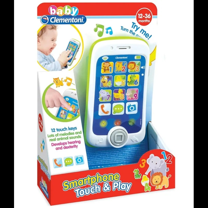 Clementoni Teléfono Smartphone Infantil Animales con luz y sonidos - Clementoni