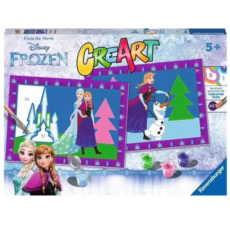 Disney Set Pintar por números de las Princesas Frozen de Disney CreArt