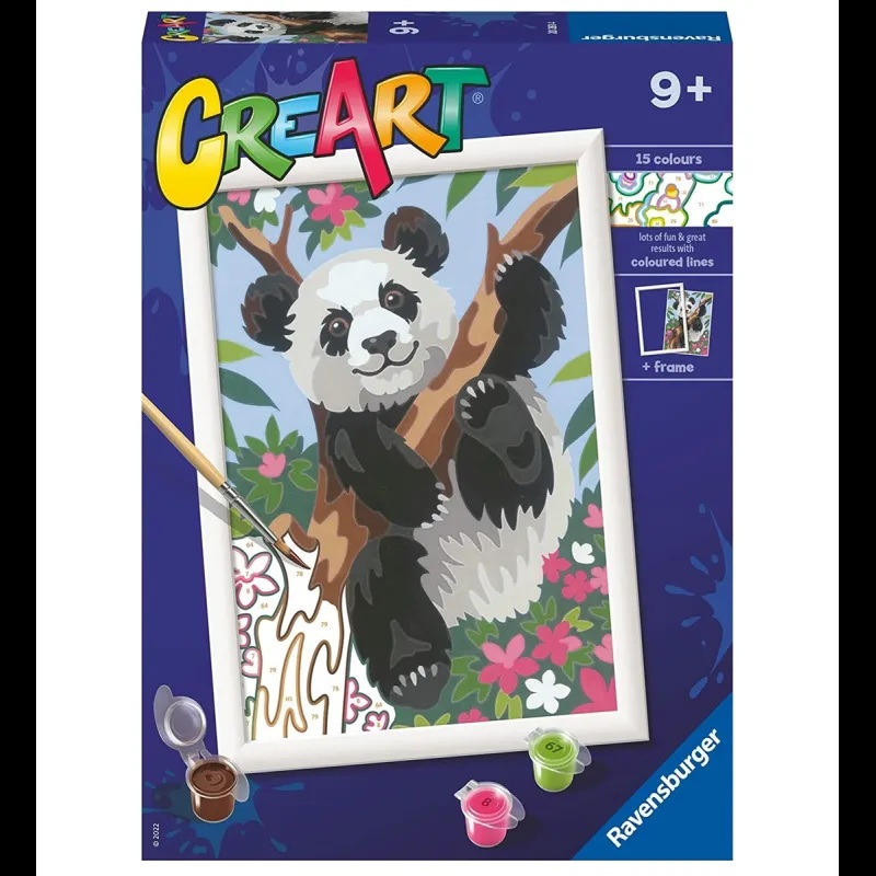 Ravensburger Pintar por números Oso Panda CreArt Serie D - Ravensburger
