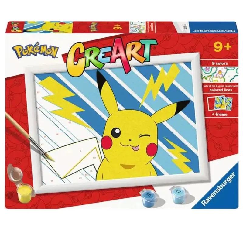 Pokémon Pintar por números Pokémon Pikachu CreArt Serie D