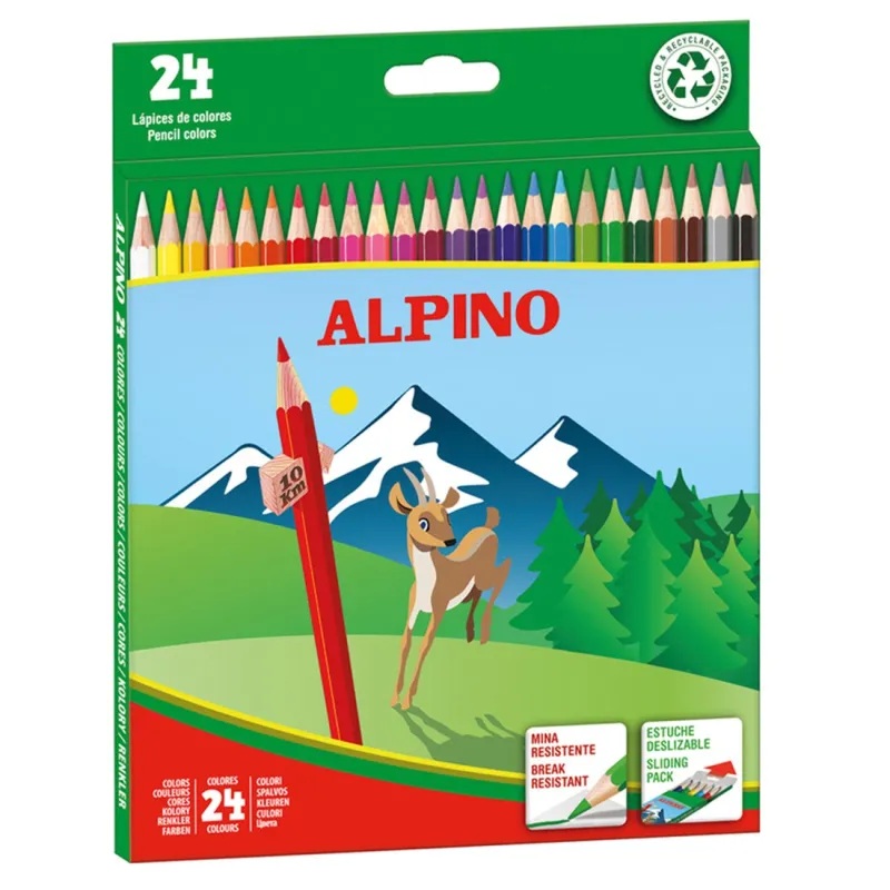 Alpino Estuche de 24 Lápices de colores - Alpino