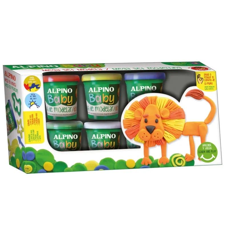 Alpino Pasta de modelar para bebés Mega Set modela - Alpino