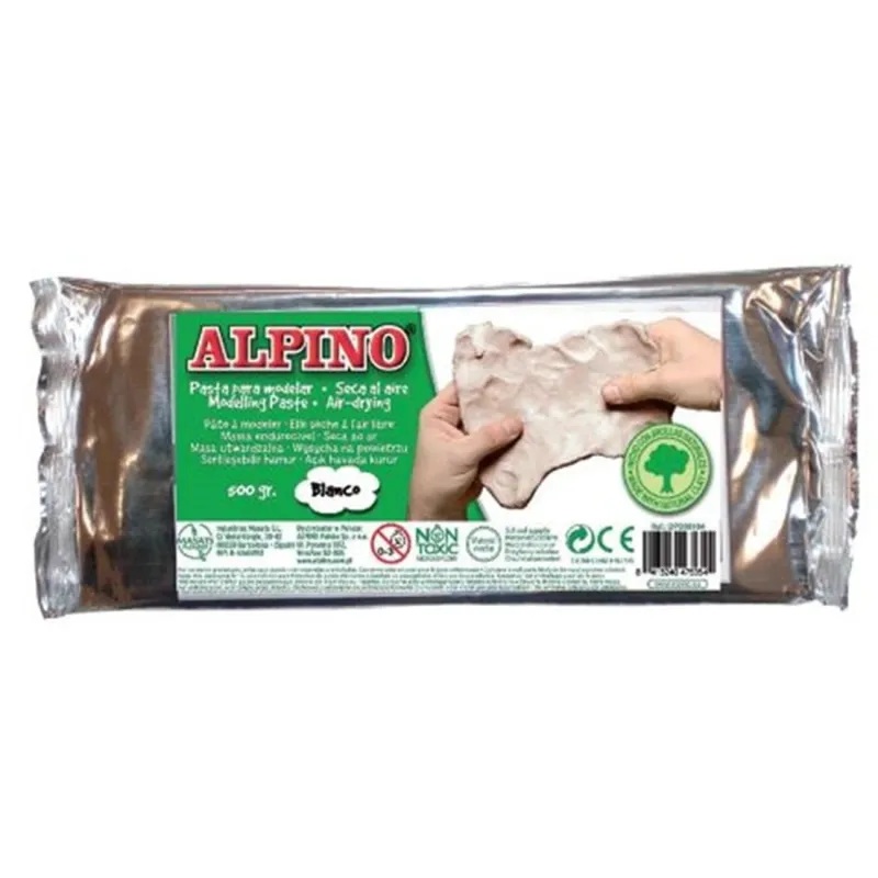 Alpino Pasta para modelar de 500 grs. Blanca - Alpino