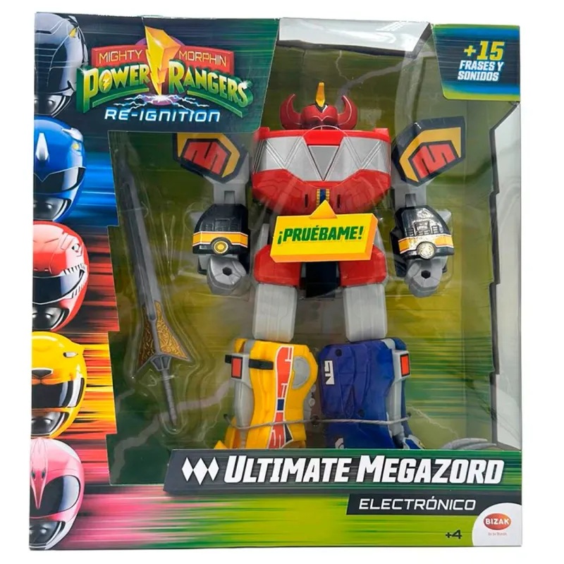 Bizak Power Rangers Ultimate Megazord Electrónico - Bizak +4A