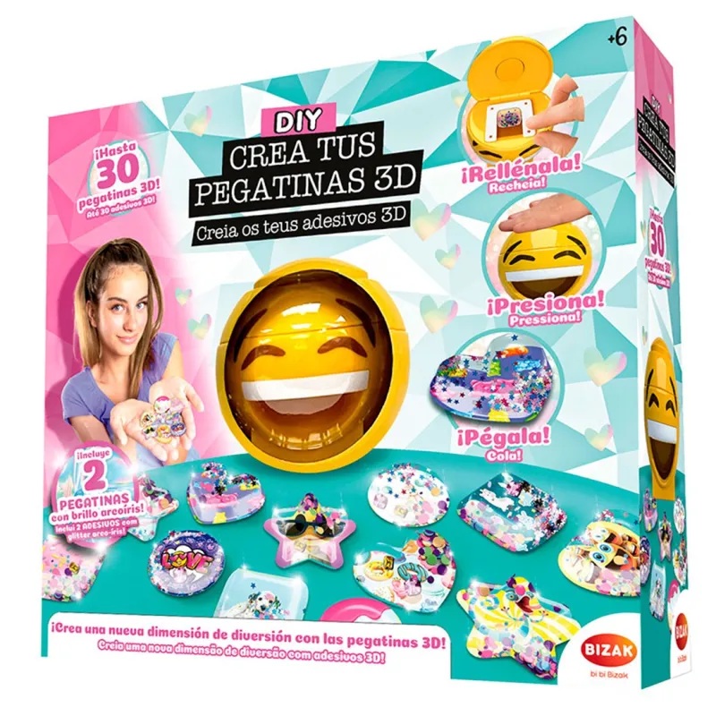 Bizak Juego Crea tus Pegatinas en 3D - Bizak +6A