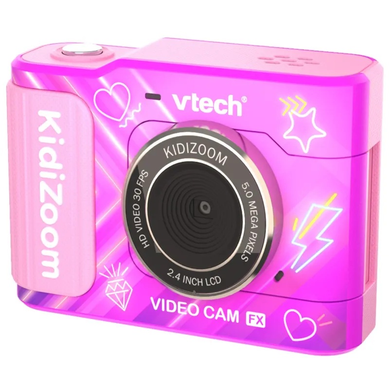 Vtech Kidizoom Cámara de Video Cam Fx Rosa para niños +5A - Vtech