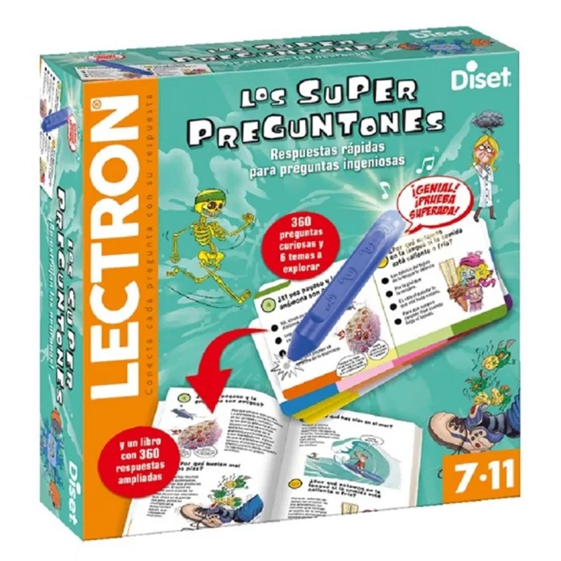 Diset Juego educativo Lectron Superpreguntones - Jumbo Diset +7A SP