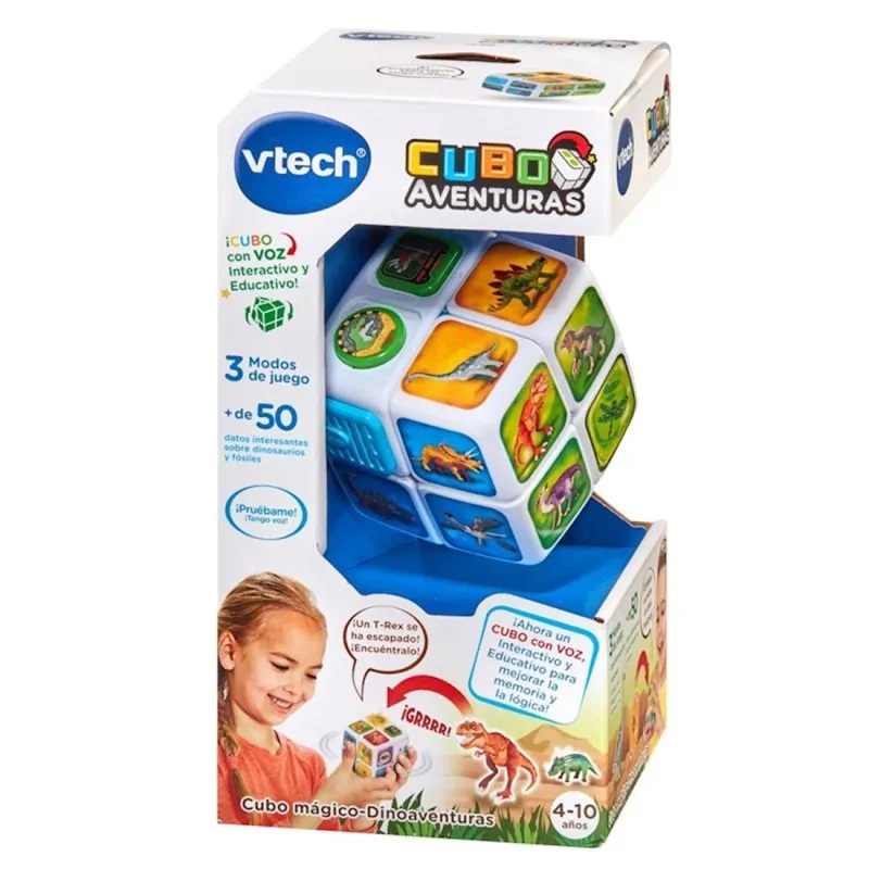 Vtech Cubo Mágico Dinoaventuras Rompecabezas - Vtech +4A